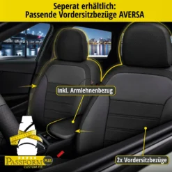 WALSER Passform-Sitzbezug Aversa, Schonbezug Kompatibel Mit Dacia Duster 10/2017-Heute, 1 Rücksitzbankbezug Normalsitze -Duswagen Verkaufe 5b77af6a58ada4d10bf3c00de6a90137