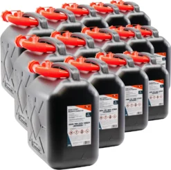 14x Benzinkanister 10L Kraftstoffkanister Reserve Kanister UN-Zulassung Schwarz S