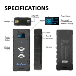 Gens Ace Auto Starthilfe Powerbank 2000A 22000mAh Mit 10W Drahtloses Ladegerät 12V Starthilfekabel Jump Starter Autobatterie-Ladegerät Booster 22 Gens Ace Auto Starthilfe Powerbank 2000A 22000mAh Mit 10W Drahtloses Ladegerät 12V Starthilfekabel Jump Starter Autobatterie-Ladegerät Booster -Duswagen Verkaufe 61cd6889733e9cfc343039b36e158e6a