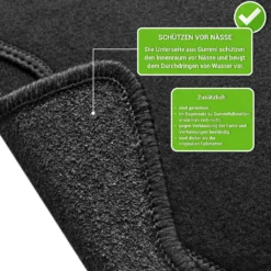 Moto-MOLTICO Fußmatten Auto Velours Autoteppiche Schwarz Automatten Set 4-teilig Passend Für Kia Sportage IV FL Ab 2018 (Rote - Ziernähte) -Duswagen Verkaufe 62f1e39e986c5e55ff7ad2ab25bbcfd2 4