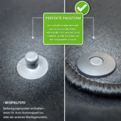 Moto-MOLTICO Fußmatten Auto Velours Autoteppiche Schwarz Automatten Set 4-teilig Passend Für Skoda Roomster Ab 2006 (Rote - Ziernähte) -Duswagen Verkaufe 6589661d215a784d5ec24f1feaece1f9