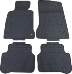 Premium Gummi Fußmatten Set Schwarz Für Mercedes C-Klasse W204 S204 11-14