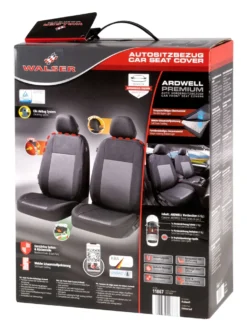 WALSER Premium Autositzbezüge Ardwell Mit Reißverschluss, ZIPP-IT Schonbezüge, 2 Vordersitzbezüge Schwarz/grau 11867 -Duswagen Verkaufe 6729d5c3cd47776f6eb35c29e190905c