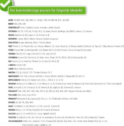 Autositzbezüge 2+3 - Universal Auto Sitzauflagen Set - Dreilagig Auto Sitzbezüge Mit Reißverschluss - Schwarz Schonbezüge Auto - GT-Blau -Duswagen Verkaufe 697c5c61327feb3426454167cb491d26