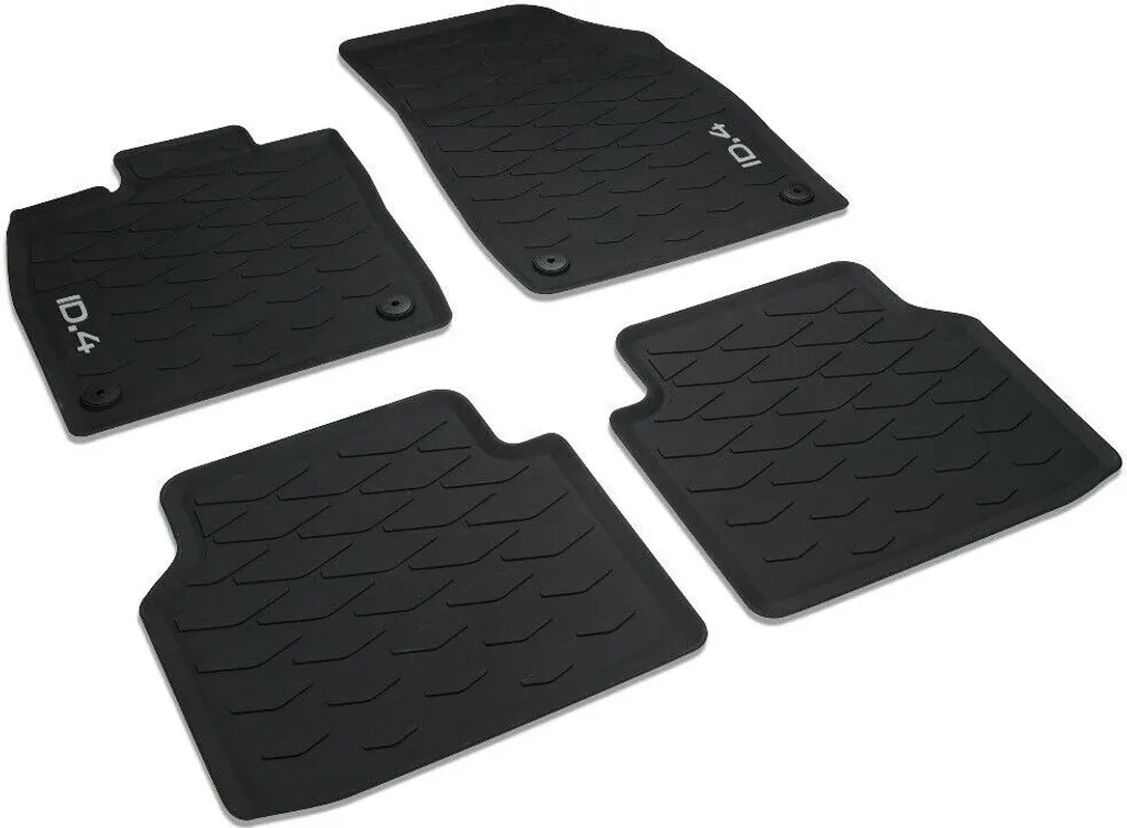 Original Volkswagen Gummimatten 4er Satz ID.4 11B061500 82V 5 Original Volkswagen Gummimatten 4er Satz ID.4 11B061500 82V – Bild 3