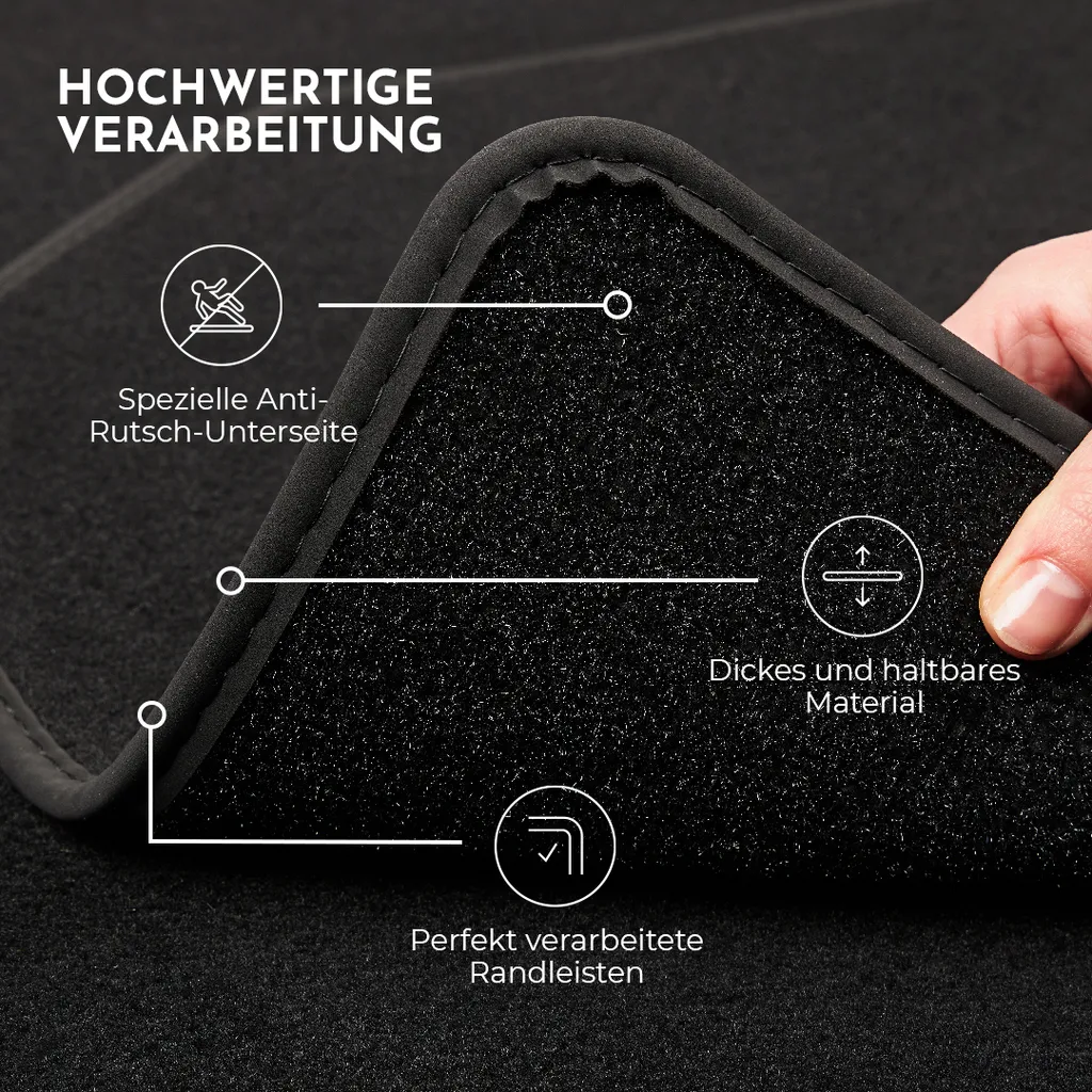 Kovvar Fußmatten Passend Für Volvo XC60 2017 - 2023 8 Kovvar Fußmatten Passend Für Volvo XC60 2017 - 2023 – Bild 6