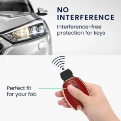 Kwmobile Autoschlüssel Hülle Kompatibel Mit Mercedes Benz 3-Tasten Autoschlüssel - Schlüsselhülle Silikon Cover - Rot Gold -Duswagen Verkaufe 6ec09215df09ac58ca0544e65fb87a77