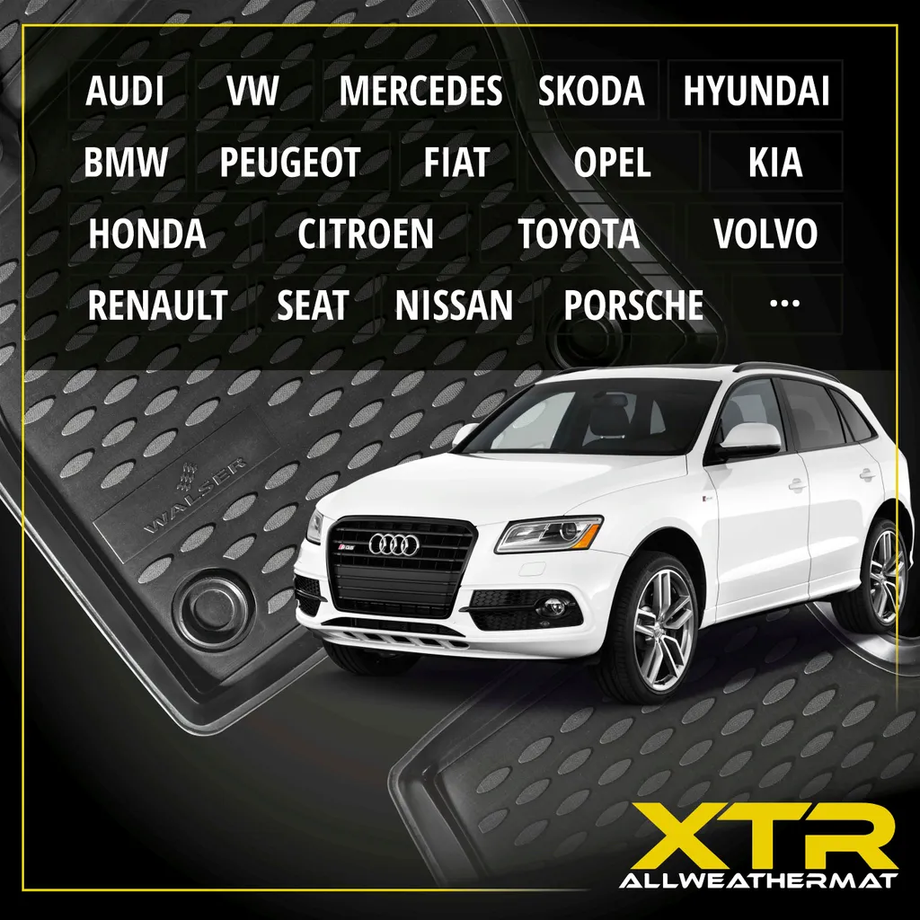 WALSER XTR Gummi Fussmatten Auto Kompatibel Mit Nissan X-Trail (T32) 10/2013-Heute, 100% Passgenaue Auto Fußmatten, Robuste Universal Fußmatte Auto, Gummimatten Auto, Auto Fussmatten Gummi 12 WALSER XTR Gummi Fussmatten Auto Kompatibel Mit Nissan X-Trail (T32) 10/2013-Heute, 100% Passgenaue Auto Fußmatten, Robuste Universal Fußmatte Auto, Gummimatten Auto, Auto Fussmatten Gummi – Bild 10