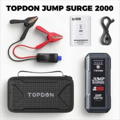 TOPDON 2000A 16000mAh 12V Starthilfekabel JS2000 Aktualisierte Version Starthilfe Powerbank Auto Starthilfe Auto KFZ Starthilfe Autobatterie-Starter Jump Starter -Duswagen Verkaufe 718b9a745611d66024eea462f4b2f5dc