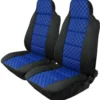 2x Sitzauflage Auto Sitzkissen Sitzmatten Satz Rückenkissen PKW Hochwertig Blau Kunstleder + Stoff Für -Duswagen Verkaufe 71de1f5131aa2e748c30ba24f77bfbb8