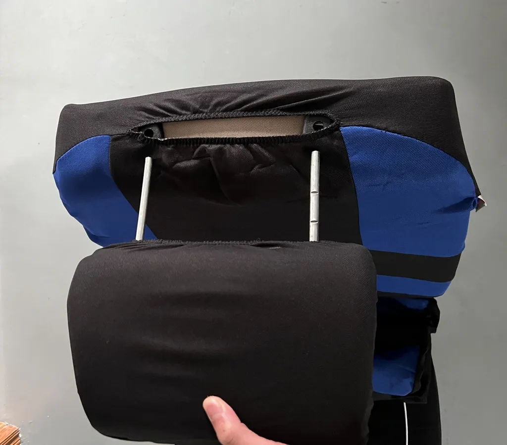 Komplettsatz Schonbezüge Blau Schwarz Sitzbezüge Komfort ABE Zertifikat Zugelassen Neu Für Pkw KfZ 13 Komplettsatz Schonbezüge Blau Schwarz Sitzbezüge Komfort ABE Zertifikat Zugelassen Neu Für Pkw KfZ – Bild 11