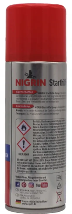 Nigrin Starthilfe Spray 200 Ml 74040 - Anzahl: 3x -Duswagen Verkaufe 7426c41e8488238f83dce4b62bfbee93