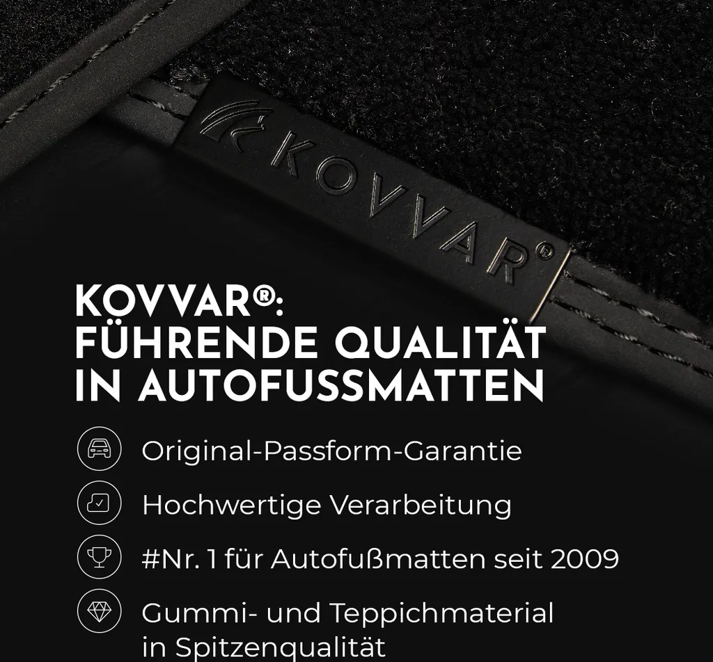 Kovvar Fußmatten Passend Für Volvo XC60 2017 - 2023 6 Kovvar Fußmatten Passend Für Volvo XC60 2017 - 2023 – Bild 4