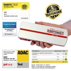 Dino KRAFTPAKET 12V-600A Starthilfgerät 66.6Wh 18000mAh -Duswagen Verkaufe 7a0afa9e95ed62913a98e1ca9135b3a3
