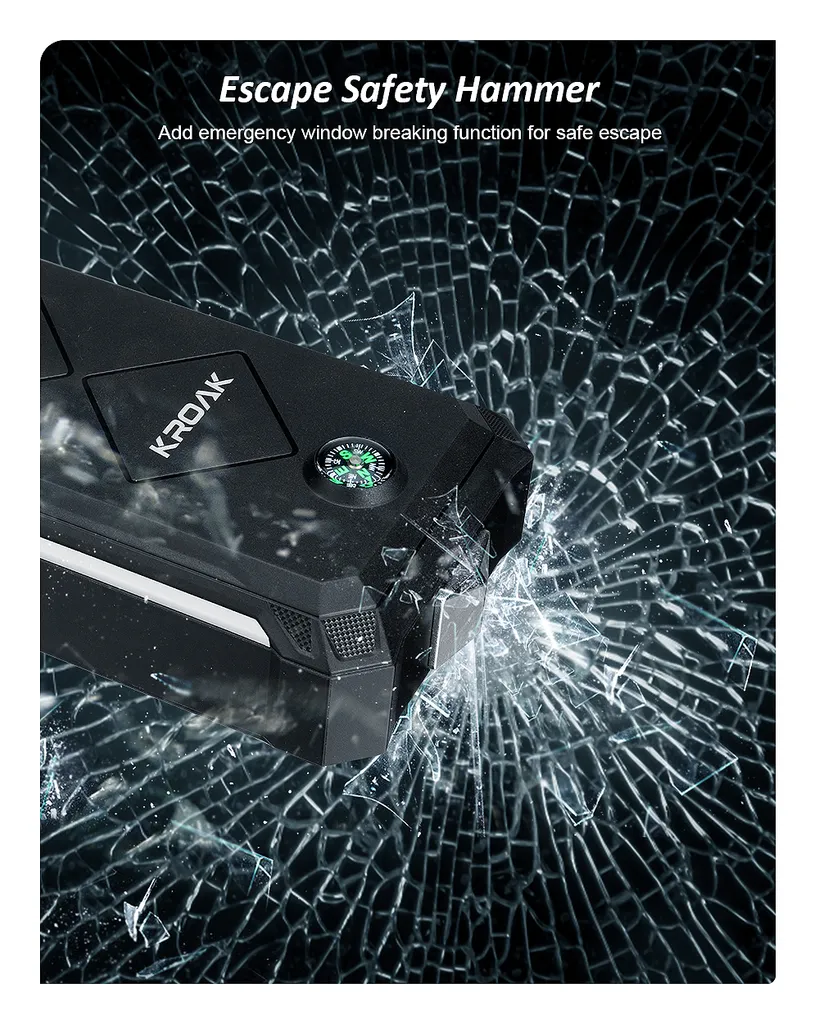 Starthilfe Powerbank 2400A 24000mAh 12V (Alle Benzin 8,0 Oder 6,0 L Diesel) LCD Auto Starthilfe Supersafe Tragbare Auto Batterie Upgrade Booster Und Intelligentes Starthilfekabel, Multifunktional 9 Starthilfe Powerbank 2400A 24000mAh 12V (Alle Benzin 8,0 Oder 6,0 L Diesel) LCD Auto Starthilfe Supersafe Tragbare Auto Batterie Upgrade Booster Und Intelligentes Starthilfekabel, Multifunktional – Bild 7