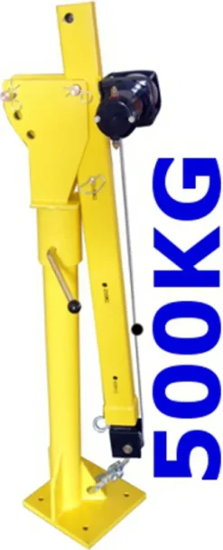 Prime Tech Ladekran / Hebekran Mit Elektrischer Seilwinde 500kg