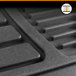 WALSER Universal Auto-Gummimatten-Set Priscus, Automatten 4-teilig Zuschneidbar, Universal Antirutschmatten-Auto, PKW-Fußraummatten Schwarz -Duswagen Verkaufe 8761261233406113118adaba49671cdd