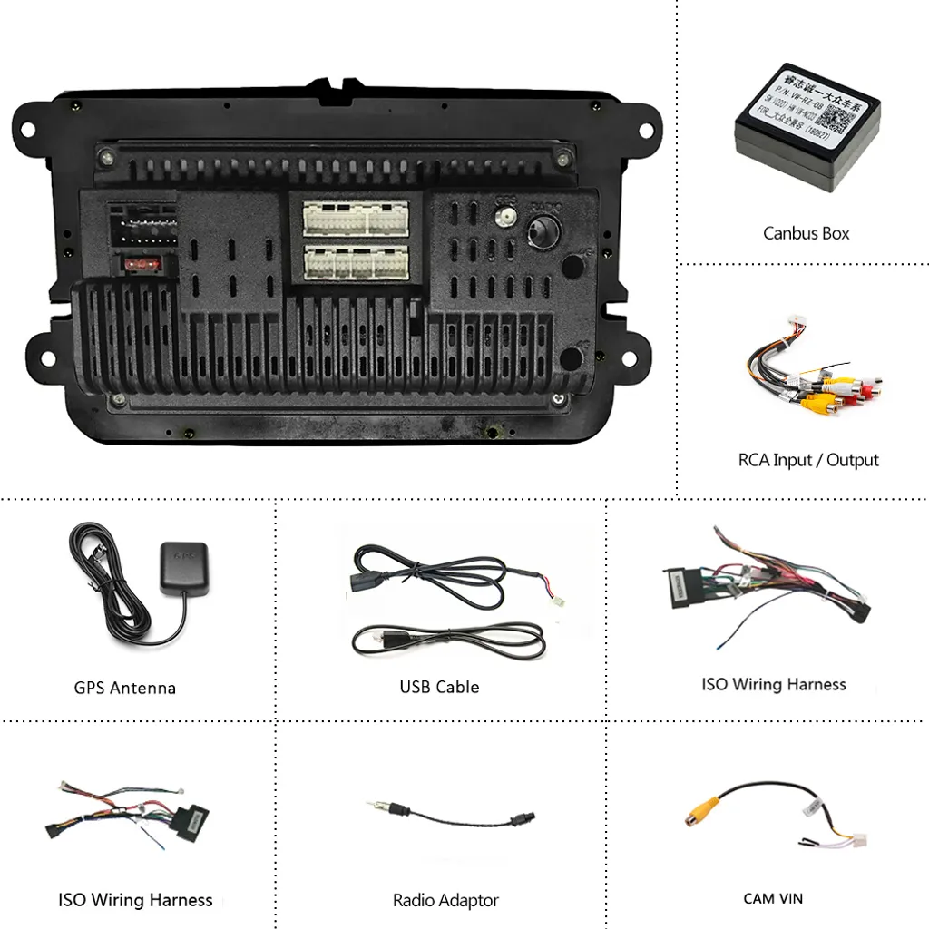 Eunavi 7 "Android Auto Multimedia Player 2 Din WIFI GPS Navigation Autoradio Für Skoda VW Passat B6 Polo Golf 4 5 Touran Seat FM 10 Eunavi 7 "Android Auto Multimedia Player 2 Din WIFI GPS Navigation Autoradio Für Skoda VW Passat B6 Polo Golf 4 5 Touran Seat FM – Bild 8