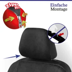 WALSER 11067 Autositzbezug Angelina Verziert Mit Kristallen Von Swarovski, Schonbezug Für Vordersitz, Sitzschoner -Duswagen Verkaufe 8ebad30ed1153a27526fc648f268fb48