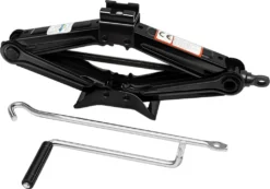 Speed 2T Scherenwagenheber Wagenheber PKW Heber Für Auto Familienauto Kleinlastwagen - Schwarz