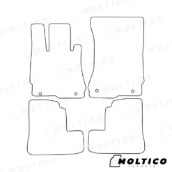 Moto-MOLTICO Fußmatten Auto Velours Autoteppiche Schwarz Automatten Set 4-teilig Passend Für Mercedes-Benz S-Klasse W221 Ab 2005 (Graue - Ziernähte) -Duswagen Verkaufe 9229a692ff3214ab80a7611f5ba7ae15