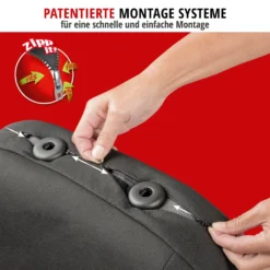 WALSER Auto-Sitzbezug Komplettset Velvet Mit Reißverschluss, ZIPP-IT Premium Auto-Schonbezüge Für Normalsitze, 2 Vordersitzbezüge, 1 Rücksitzbezug -Duswagen Verkaufe 925bad366726aac15711285bd2baa694