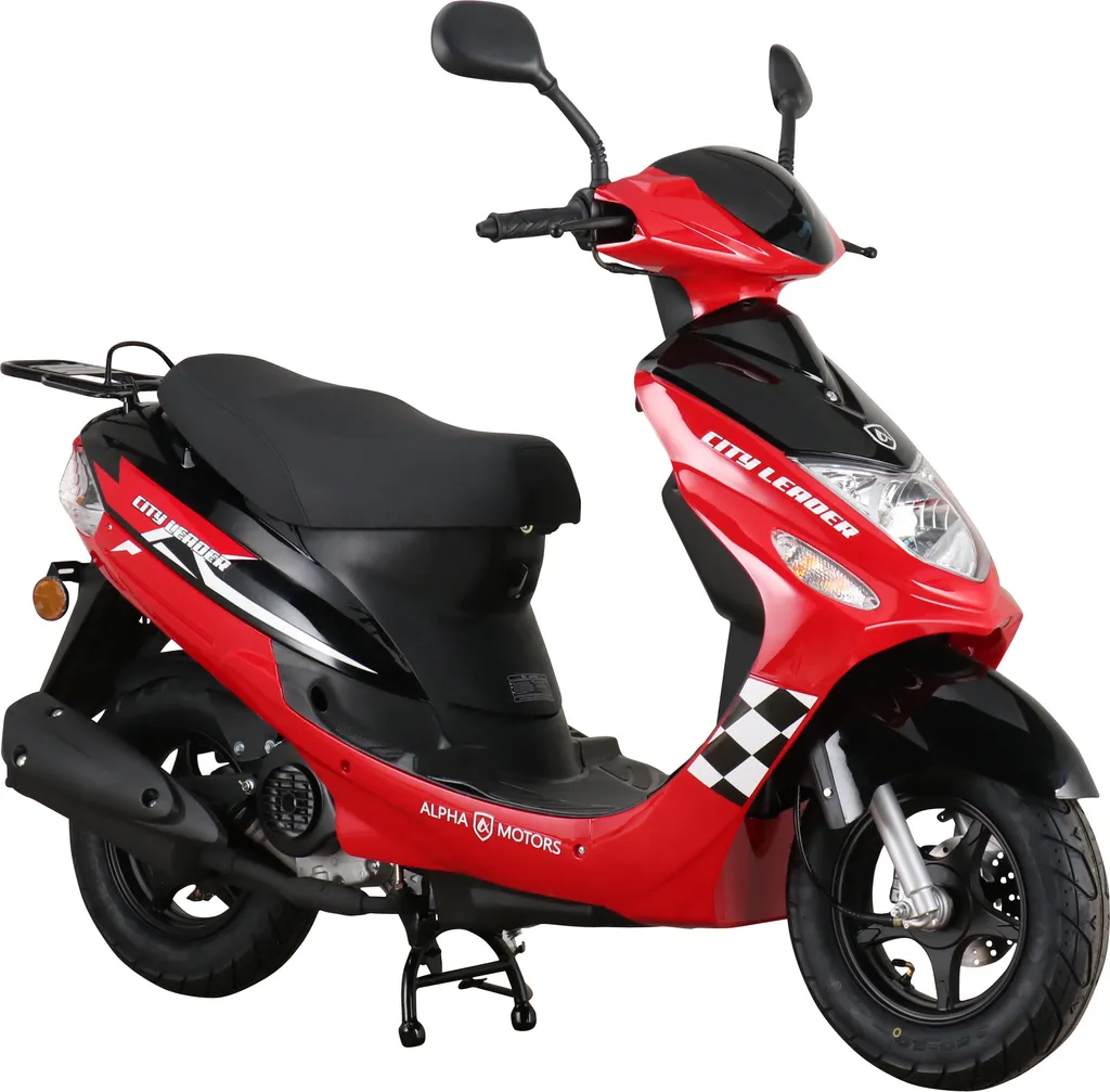 Motorroller CityLeader 50 Ccm 45 Kmh EURO 5 Rot 3 Motorroller CityLeader 50 Ccm 45 Kmh EURO 5 Rot