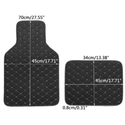 4 Stück Universal-Fussmatten Aus Kunstleder, Vorne Und Hinten, Wasserdicht, Schwarz Und Beige Genäht -Duswagen Verkaufe 95660a9c0f89cf61d8cef1c6f6bbe2db