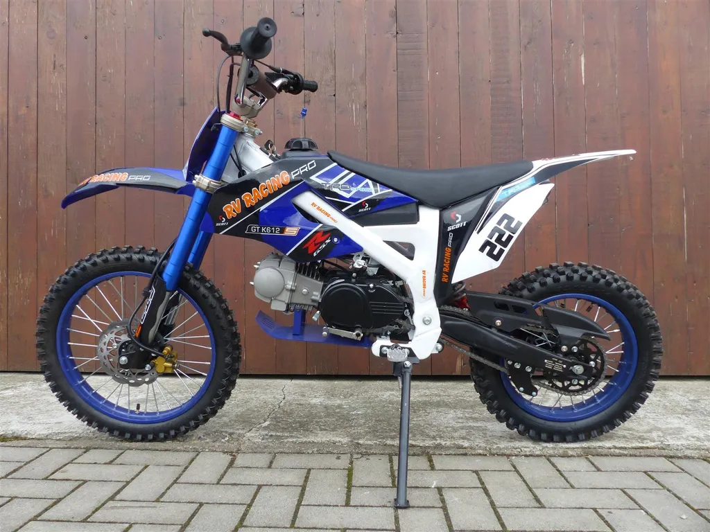 125ccm Dirtbike Pitbike Cross 125cc 4Takt 4 Gang 17/14 Zoll Blau Enduro Motorrad 4 125ccm Dirtbike Pitbike Cross 125cc 4Takt 4 Gang 17/14 Zoll Blau Enduro Motorrad – Bild 2