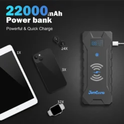 Gens Ace Auto Starthilfe Powerbank 2000A 22000mAh Mit 10W Drahtloses Ladegerät 12V Starthilfekabel Jump Starter Autobatterie-Ladegerät Booster 16 Gens Ace Auto Starthilfe Powerbank 2000A 22000mAh Mit 10W Drahtloses Ladegerät 12V Starthilfekabel Jump Starter Autobatterie-Ladegerät Booster -Duswagen Verkaufe 9c241f858dbfe755f5ac44b237a9ff5a