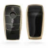 Kwmobile Autoschlüssel Hülle Kompatibel Mit Mercedes Benz Smart Key Autoschlüssel (nur Keyless) - Schlüsselhülle Silikon Cover - Schwarz Gold -Duswagen Verkaufe 9efad1c6f9fc1264a05925c425c72691