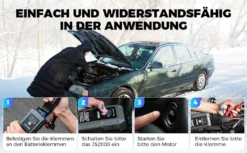 TOPDON 2000A 16000mAh 12V Starthilfekabel JS2000 Aktualisierte Version Starthilfe Powerbank Auto Starthilfe Auto KFZ Starthilfe Autobatterie-Starter Jump Starter -Duswagen Verkaufe 9f37f799aab87f3d265d34ab5bbfb857