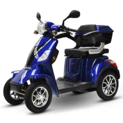 ECO ENGEL 510 Blau, 25 Km/h E-Scooter Senioren Roller Seniorenmobil Elektromobil 4 Räder