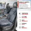 WALSER Autositzbezug Lammfell Lammfellbezug Nineve Autoschonbezug Lammfell Anthrazit 20032 -Duswagen Verkaufe a4c04178809dd81da3279f3f412ccdba