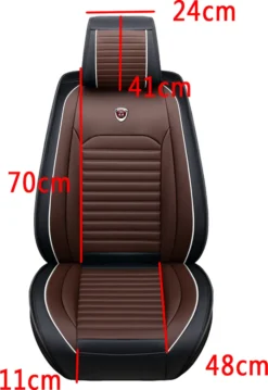 AUDEW Vorne Sitzbezüge Sitzkissen Autositzes Kunstleder Universal Farbe: Braun DE -Duswagen Verkaufe afbf1448dd45752ee604464b57ad0ae7