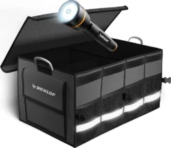 Dunlop Kofferraumtasche Auto Kofferraum Organizer Mit Notfall Taschenlampe