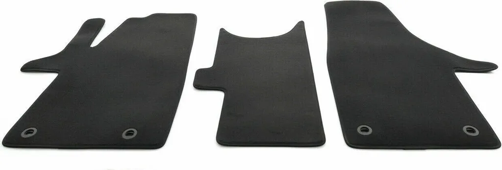 Volkswagen Fußmatten Passend Für VW T5 T6 Multivan Bus (alle 2-Sitzer) Velours Automatten 3-teilig Schwarz 4 Volkswagen Fußmatten Passend Für VW T5 T6 Multivan Bus (alle 2-Sitzer) Velours Automatten 3-teilig Schwarz – Bild 2