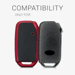 Kwmobile Autoschlüssel Hülle Kompatibel Mit Kia 3-Tasten Smart Key Autoschlüssel - Schlüsselhülle Cover Rot Schwarz -Duswagen Verkaufe b14d0b4ad14f85fbb2525c18b312a43b