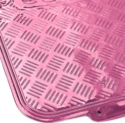 Auto Gummi Fußmatten Universal Alu Riffelblech Optik 4-teilig Chrom Pink -Duswagen Verkaufe b30f4e40b5d39c03694106e12556c637