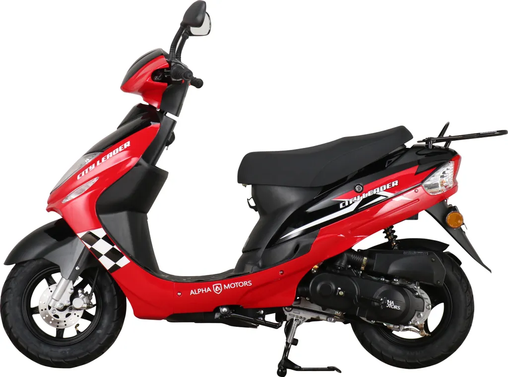 Motorroller CityLeader 50 Ccm 45 Kmh EURO 5 Rot 8 Motorroller CityLeader 50 Ccm 45 Kmh EURO 5 Rot – Bild 6