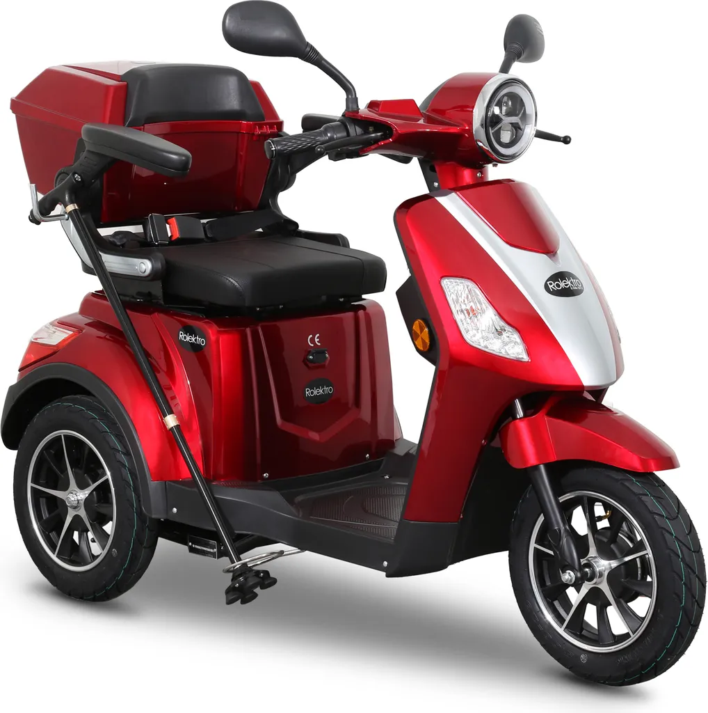 Rolektro E-Trike 25 V.2, Rot, 1000W 9 Rolektro E-Trike 25 V.2, Rot, 1000W – Bild 7