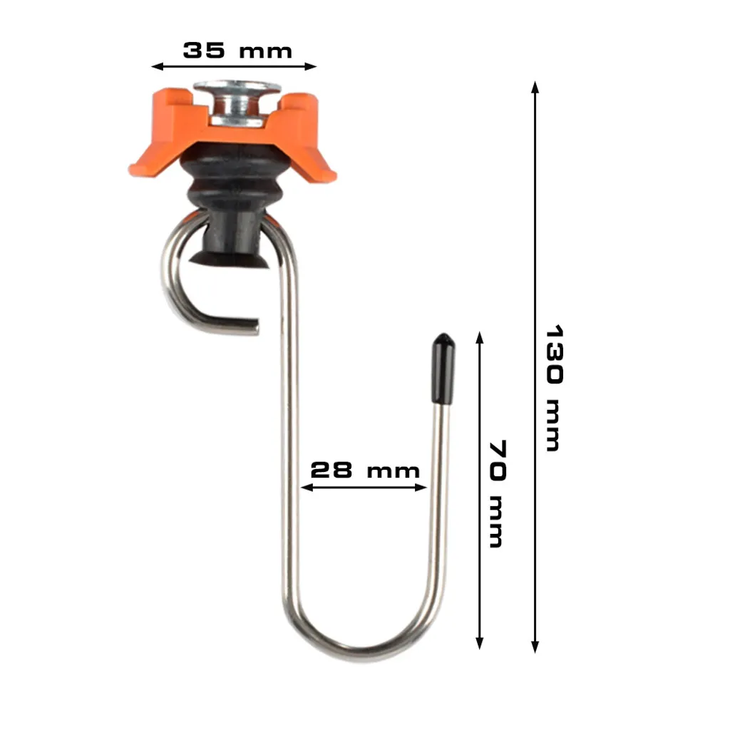 Haken Airlineschiene Im 4er Set Endfitting Mit Haken Für Zurrschiene 50kg 4 Haken Airlineschiene Im 4er Set Endfitting Mit Haken Für Zurrschiene 50kg – Bild 2