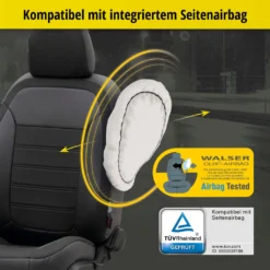 WALSER Passform-Sitzbezug Aversa, Schonbezug Kompatibel Mit Dacia Duster 10/2017-Heute, 2 Einzelsitzbezüge Normalsitze -Duswagen Verkaufe bbfff55cd301b16adb4fed7590b12355