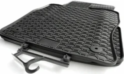 Volkswagen Gummi Fußmatten Passend Für VW Passat (B8/alle) Gummimatten Geruchsneutral 4-teilig Schwarz Hoher Rand