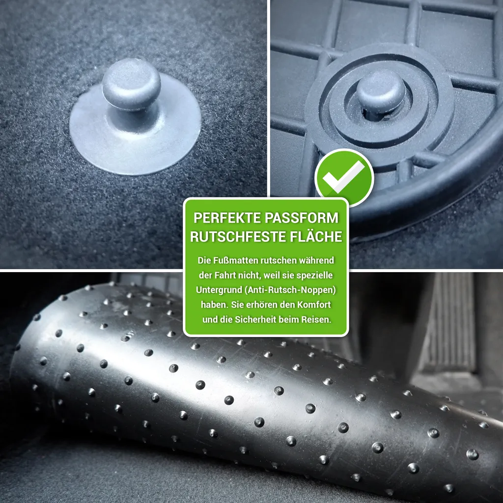 Gummimatten Auto Fußmatten Automatten Passgenau 4-teilig Set - Passend Für Mercedes E Klasse W211 S211 CLS 2004-2010 4 Gummimatten Auto Fußmatten Automatten Passgenau 4-teilig Set - Passend Für Mercedes E Klasse W211 S211 CLS 2004-2010 – Bild 2