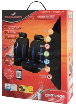 WALSER Auto-Sitzbezug 2 Vordersitzbezüge Hastings Mit Reißverschluss, ZIPP-IT Premium Auto-Schonbezüge Für Normalsitze, 2 Vordersitzbezüge-Auto -Duswagen Verkaufe c4a5911787469973f82d9abc3e8b5faa