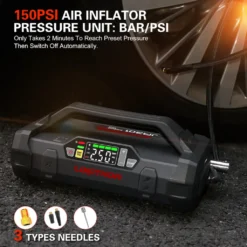 Auto Starthilfe Mit Kompressor 150 PSI Luftpumpe 12V 2000A Starthilfegeräte 22000mAh Powerbank Lokithor JA301 Starthilfekabel Tragbare Batterie Booster -Duswagen Verkaufe c897a6ddb97c2195523ea13ec0c557ac