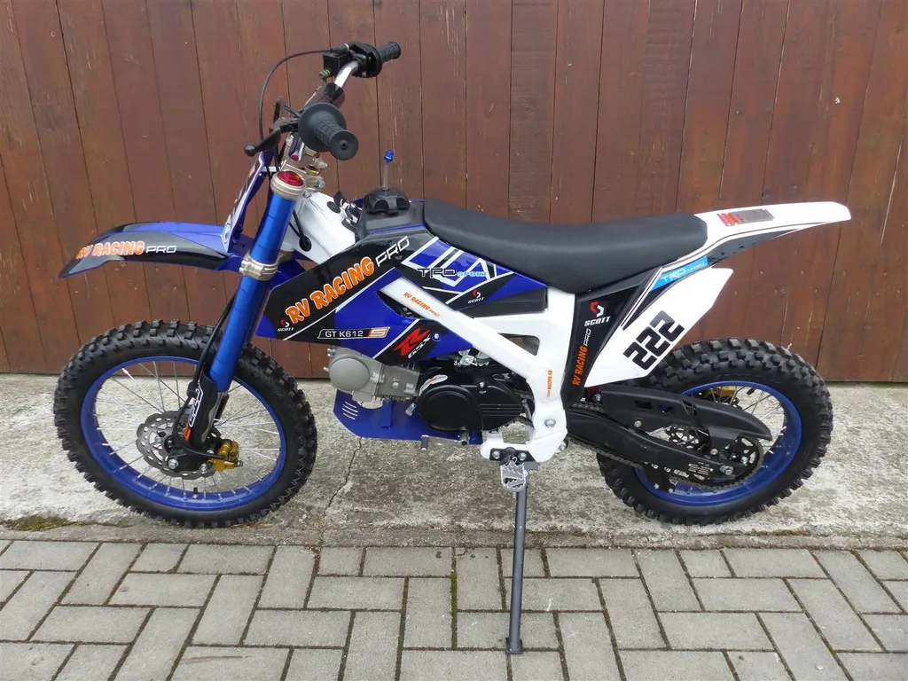 125ccm Dirtbike Pitbike Cross 125cc 4Takt 4 Gang 17/14 Zoll Blau Enduro Motorrad 6 125ccm Dirtbike Pitbike Cross 125cc 4Takt 4 Gang 17/14 Zoll Blau Enduro Motorrad – Bild 4