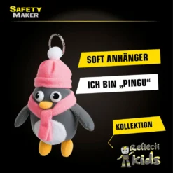 Safety Maker Pingu Reflektierender Anhänger Für Kinder, Sicherheitsreflektor Für Jacken, Rucksäcke, Schultaschen, Kinderwagen -Duswagen Verkaufe d14d2889453f3b62bf679dc8b7f529b1