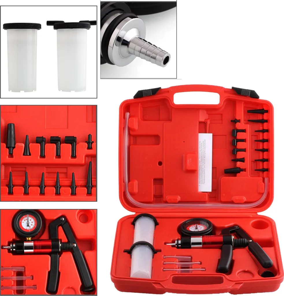 Wolketon Vakuum Pumpe Vakuumtester Druckpumpe Bremsfluessigkeit Fuer Motorrad Tester,Bremsenentlueftungsgeraet Druckpruft Mit Tragetasche 8 Wolketon Vakuum Pumpe Vakuumtester Druckpumpe Bremsfluessigkeit Fuer Motorrad Tester,Bremsenentlueftungsgeraet Druckpruft Mit Tragetasche – Bild 6